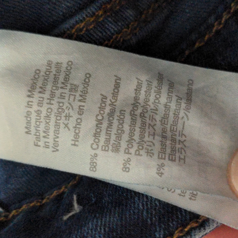 SOLD Madewell Curvy High Rise Skinny Jeans in Hayes Wash sz 25 Style K4312 - Picture 8 of 8